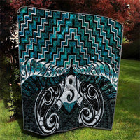 New Zealand Maori Quilt Poutama Pikorua - Single Twist Paua Shell LT05 - Polynesian Pride