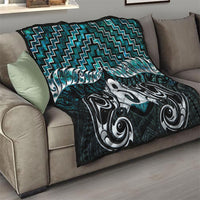 New Zealand Maori Quilt Poutama Pikorua - Single Twist Paua Shell LT05 - Polynesian Pride