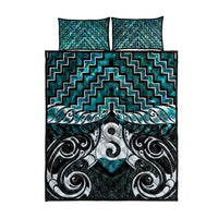 New Zealand Maori Quilt Bed Set Poutama Pikorua - Single Twist Paua Shell LT05 - Polynesian Pride