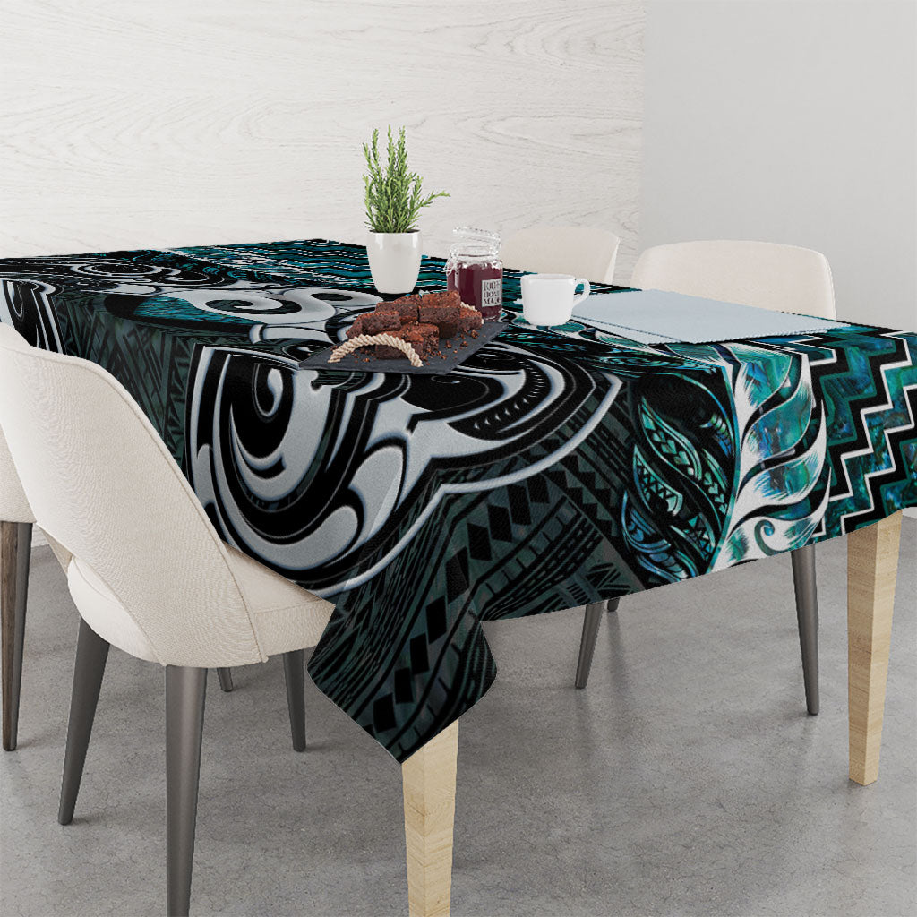 New Zealand Maori Tablecloth Poutama Pikorua - Single Twist Paua Shell LT05 - Polynesian Pride