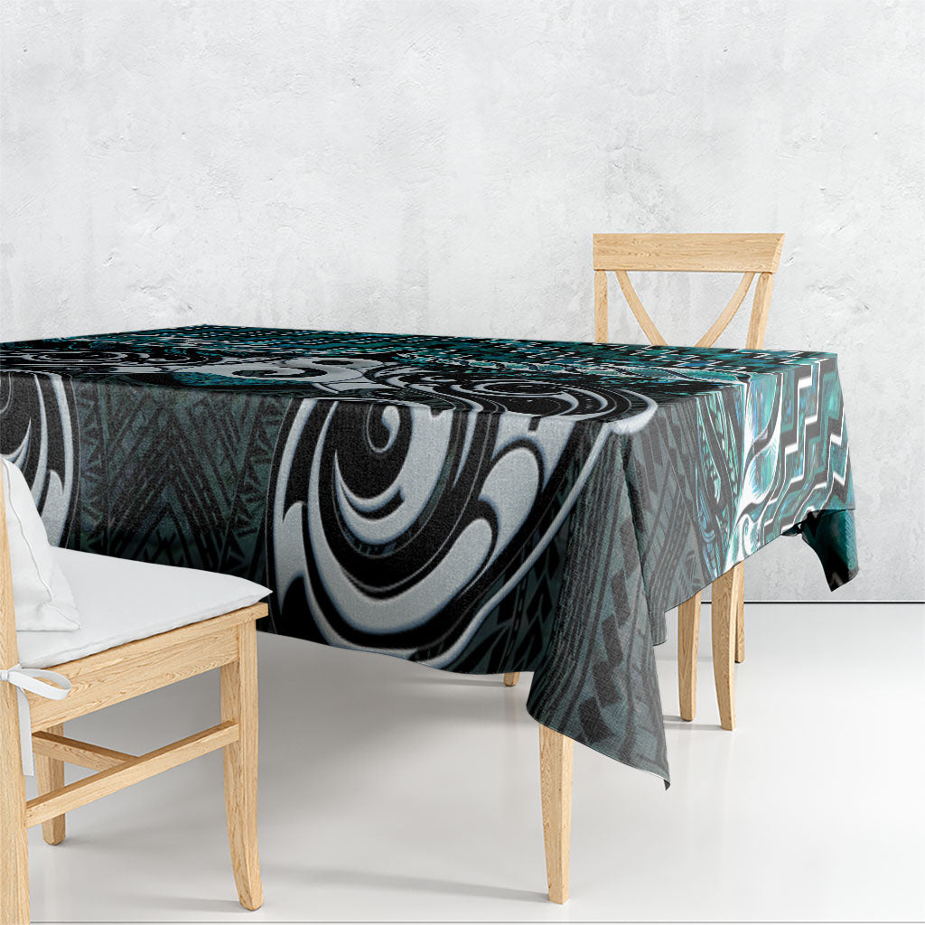 New Zealand Maori Tablecloth Poutama Pikorua - Single Twist Paua Shell LT05 - Polynesian Pride