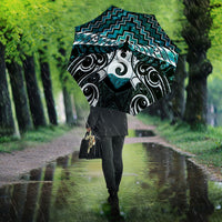 New Zealand Maori Umbrella Poutama Pikorua - Single Twist Paua Shell LT05 - Polynesian Pride
