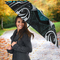 New Zealand Maori Umbrella Poutama Pikorua - Single Twist Paua Shell LT05 - Polynesian Pride