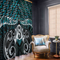 New Zealand Maori Window Curtain Poutama Pikorua - Single Twist Paua Shell LT05 - Polynesian Pride