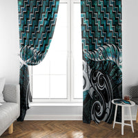 New Zealand Maori Window Curtain Poutama Pikorua - Single Twist Paua Shell LT05 - Polynesian Pride