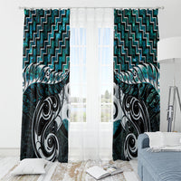New Zealand Maori Window Curtain Poutama Pikorua - Single Twist Paua Shell LT05 - Polynesian Pride