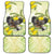 New Zealand Piwakawaka Fantail Bird Car Mats With Kowhai Flowers