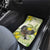 New Zealand Piwakawaka Fantail Bird Car Mats With Kowhai Flowers