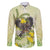 New Zealand Piwakawaka Fantail Bird Family Matching Long Sleeve Bodycon Dress and Hawaiian Shirt With Kowhai Flowers