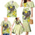 New Zealand Piwakawaka Fantail Bird Family Matching Mermaid Dress and Hawaiian Shirt With Kowhai Flowers