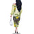 New Zealand Piwakawaka Fantail Bird Family Matching Off The Shoulder Long Sleeve Dress and Hawaiian Shirt With Kowhai Flowers