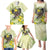 New Zealand Piwakawaka Fantail Bird Family Matching Puletasi and Hawaiian Shirt With Kowhai Flowers