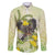 New Zealand Piwakawaka Fantail Bird Family Matching Puletasi and Hawaiian Shirt With Kowhai Flowers