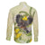 New Zealand Piwakawaka Fantail Bird Family Matching Puletasi and Hawaiian Shirt With Kowhai Flowers