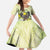 New Zealand Piwakawaka Fantail Bird Family Matching Short Sleeve Bodycon Dress and Hawaiian Shirt With Kowhai Flowers