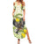 New Zealand Piwakawaka Fantail Bird Family Matching Summer Maxi Dress and Hawaiian Shirt With Kowhai Flowers