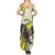 New Zealand Piwakawaka Fantail Bird Family Matching Summer Maxi Dress and Hawaiian Shirt With Kowhai Flowers