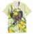 New Zealand Piwakawaka Fantail Bird Hawaiian Shirt With Kowhai Flowers