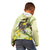 New Zealand Piwakawaka Fantail Bird Kid Hoodie With Kowhai Flowers