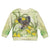 New Zealand Piwakawaka Fantail Bird Kid Ugly Christmas Sweater With Kowhai Flowers