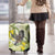 New Zealand Piwakawaka Fantail Bird Luggage Cover With Kowhai Flowers