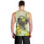 New Zealand Piwakawaka Fantail Bird Men Tank Top With Kowhai Flowers