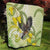 New Zealand Piwakawaka Fantail Bird Quilt With Kowhai Flowers