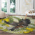 New Zealand Piwakawaka Fantail Bird Round Carpet With Kowhai Flowers