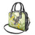 New Zealand Piwakawaka Fantail Bird Shoulder Handbag With Kowhai Flowers