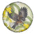 New Zealand Piwakawaka Fantail Bird Spare Tire Cover With Kowhai Flowers