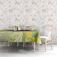 New Zealand Piwakawaka Fantail Bird Tablecloth With Kowhai Flowers LT05 - Polynesian Pride