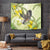 New Zealand Piwakawaka Fantail Bird Tapestry With Kowhai Flowers