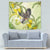 New Zealand Piwakawaka Fantail Bird Tapestry With Kowhai Flowers