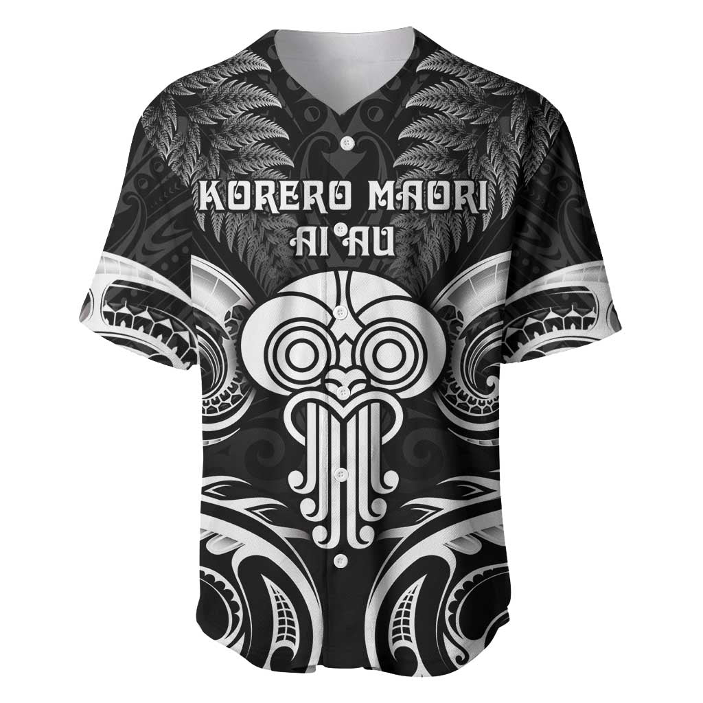 New Zealand Te Reo Maori Baseball Jersey Korero Maori Ai Au