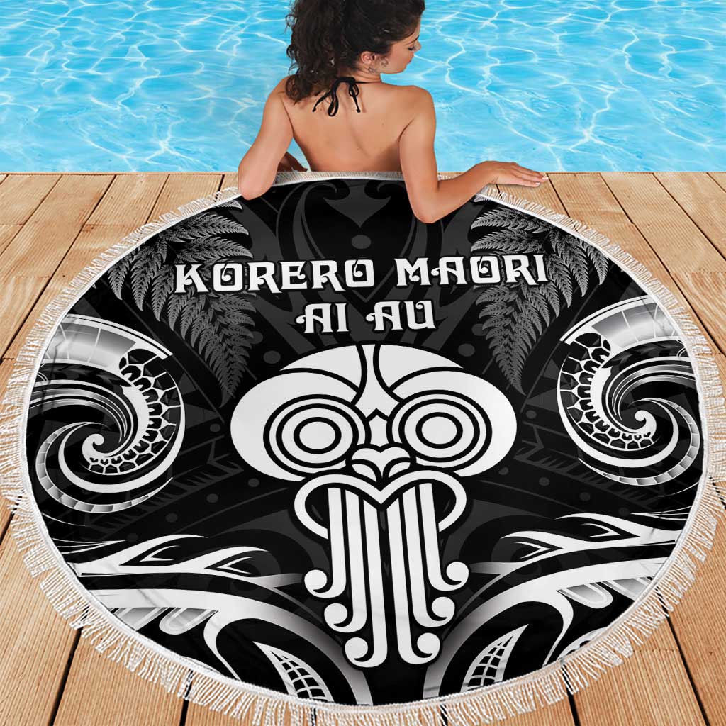 New Zealand Te Reo Maori Beach Blanket Korero Maori Ai Au LT05 - Polynesian Pride
