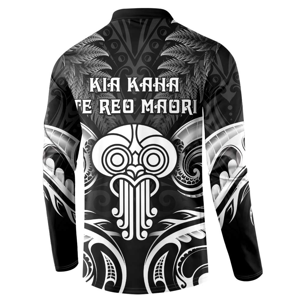 New Zealand Te Reo Maori Button Sweatshirt Korero Maori Ai Au LT05 - Polynesian Pride