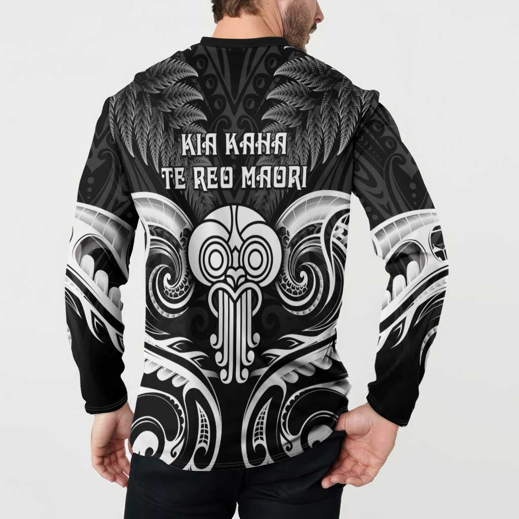 New Zealand Te Reo Maori Button Sweatshirt Korero Maori Ai Au LT05 - Polynesian Pride