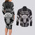 New Zealand Te Reo Maori Couples Matching Long Sleeve Bodycon Dress and Long Sleeve Button Shirt Korero Maori Ai Au