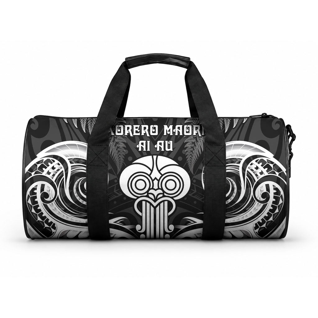 New Zealand Te Reo Maori Duffle Bag Korero Maori Ai Au LT05 One size Black - Polynesian Pride