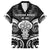 New Zealand Te Reo Maori Family Matching Off The Shoulder Long Sleeve Dress and Hawaiian Shirt Korero Maori Ai Au