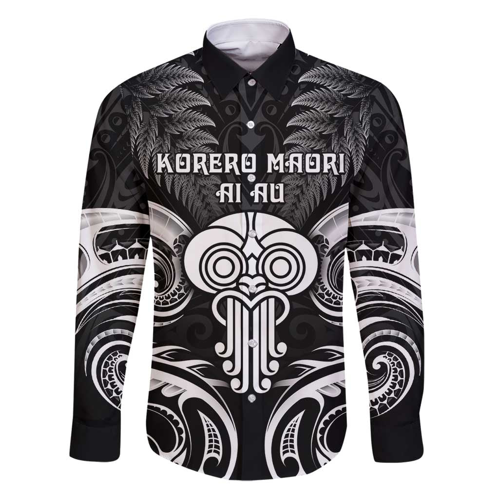 New Zealand Te Reo Maori Family Matching Off Shoulder Maxi Dress and Hawaiian Shirt Korero Maori Ai Au