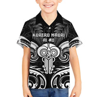 New Zealand Te Reo Maori Family Matching Off Shoulder Maxi Dress and Hawaiian Shirt Korero Maori Ai Au