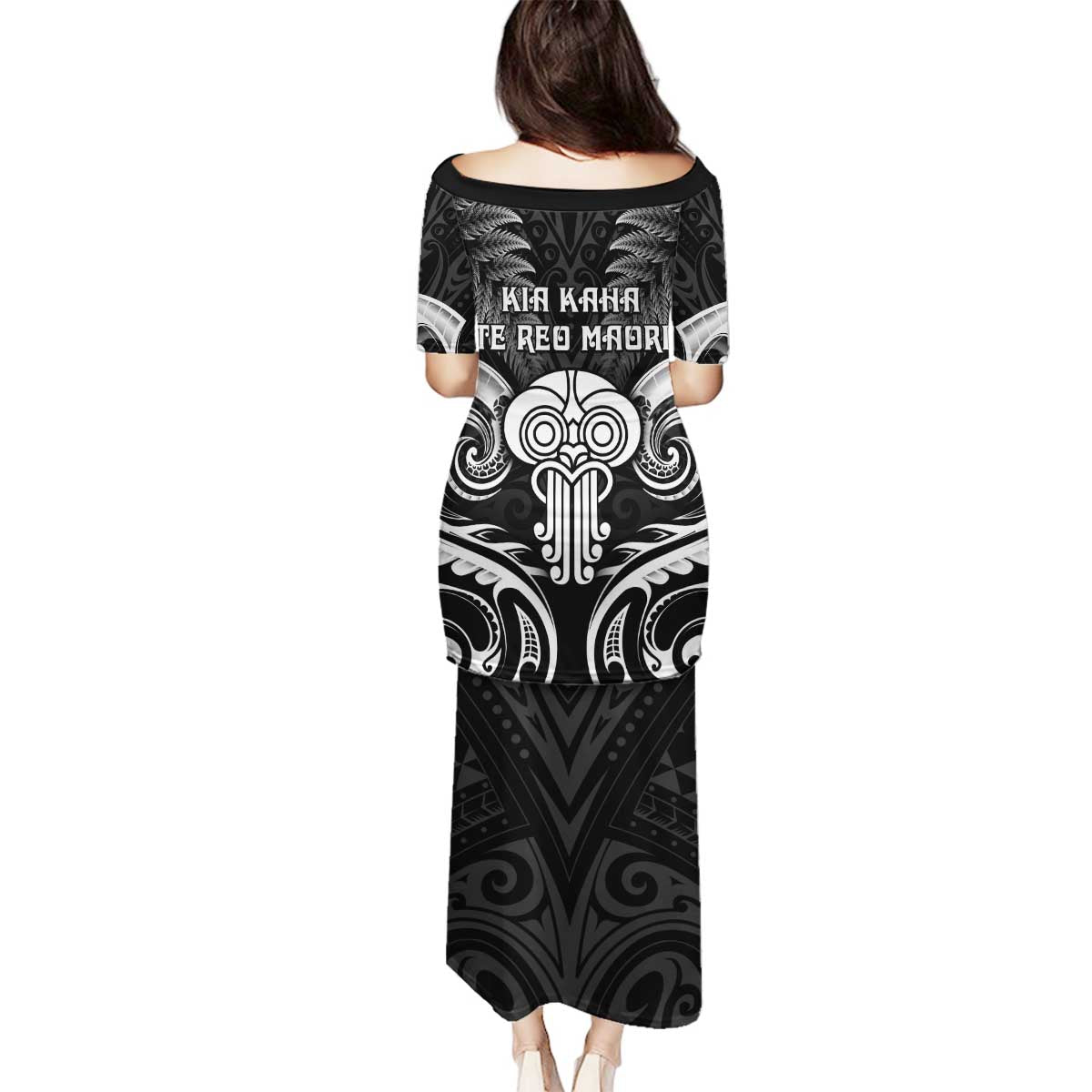 New Zealand Te Reo Maori Family Matching Puletasi and Hawaiian Shirt Korero Maori Ai Au