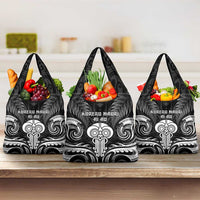 New Zealand Te Reo Maori Grocery Bag Korero Maori Ai Au LT05 3-pack One Size Black - Polynesian Pride