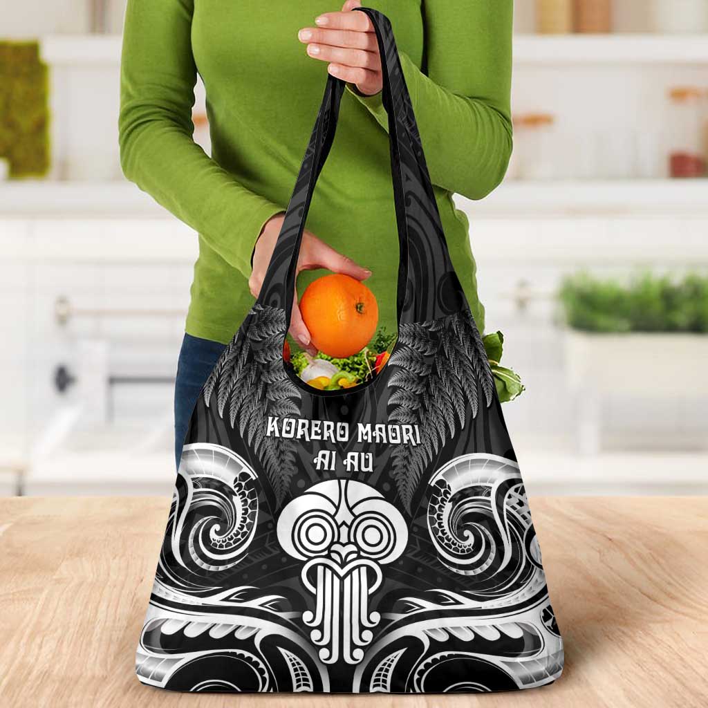 New Zealand Te Reo Maori Grocery Bag Korero Maori Ai Au LT05 - Polynesian Pride