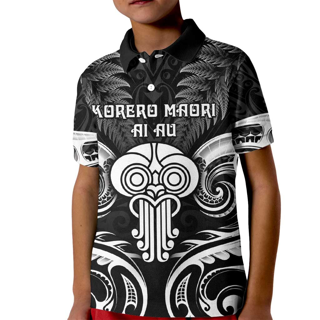 New Zealand Te Reo Maori Kid Polo Shirt Korero Maori Ai Au