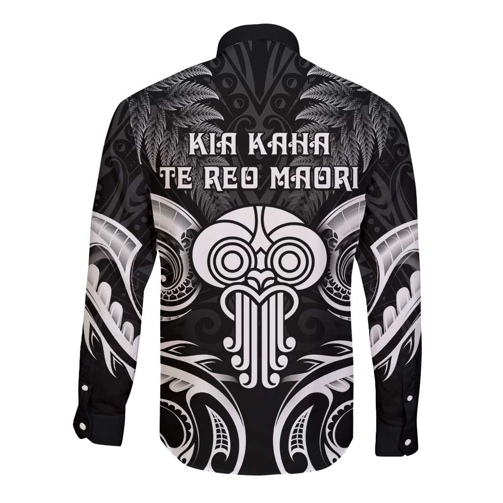 New Zealand Te Reo Maori Long Sleeve Button Shirt Korero Maori Ai Au