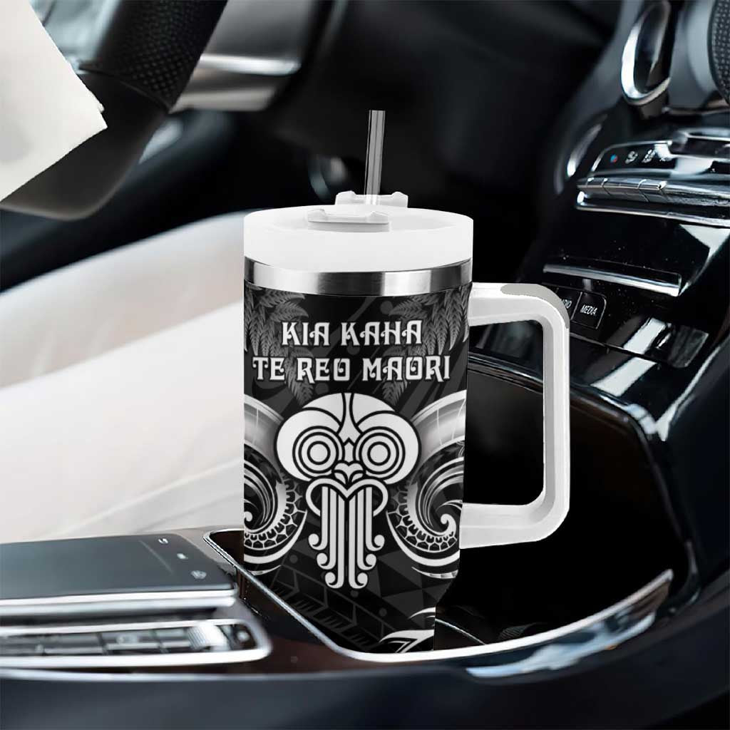 New Zealand Te Reo Maori Tumbler With Handle Korero Maori Ai Au LT05 - Polynesian Pride