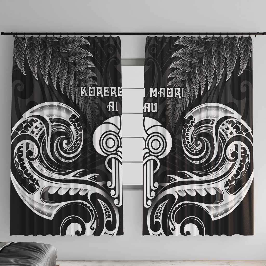 New Zealand Te Reo Maori Window Curtain Korero Maori Ai Au