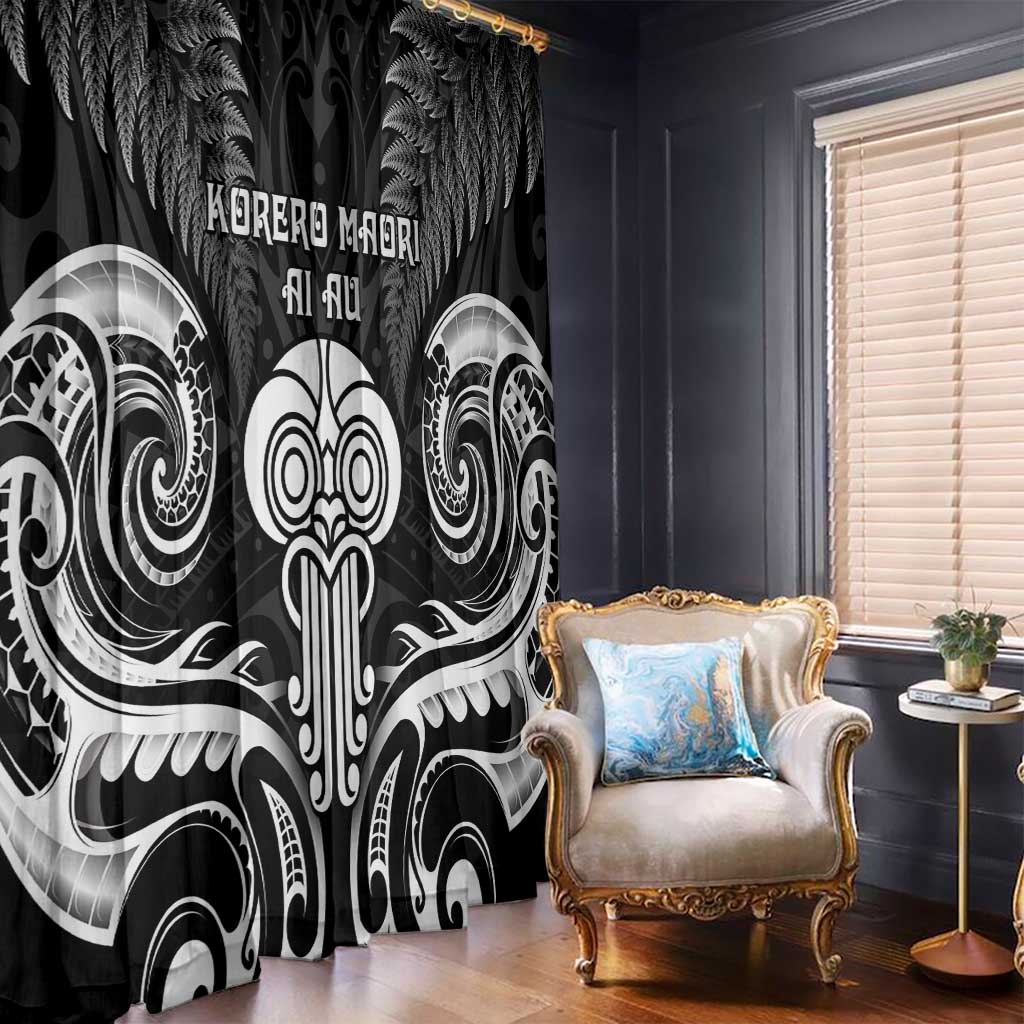 New Zealand Te Reo Maori Window Curtain Korero Maori Ai Au LT05 - Polynesian Pride